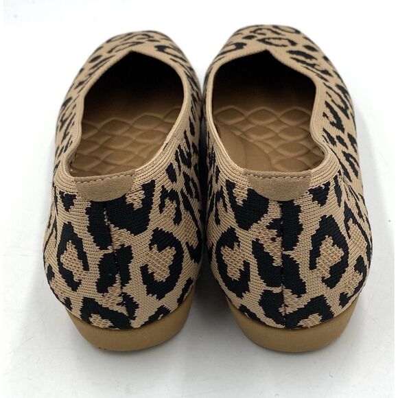 VIVAIA Womens Margot 2.0 Square Toe Flat Shoes Leopard Print Slip-On Size 8 - Picture 3 of 8